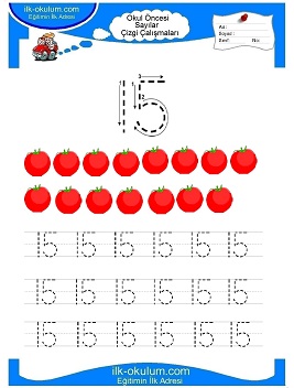 Çocuklar İçin Çizgi Çalışma Sayfaları 